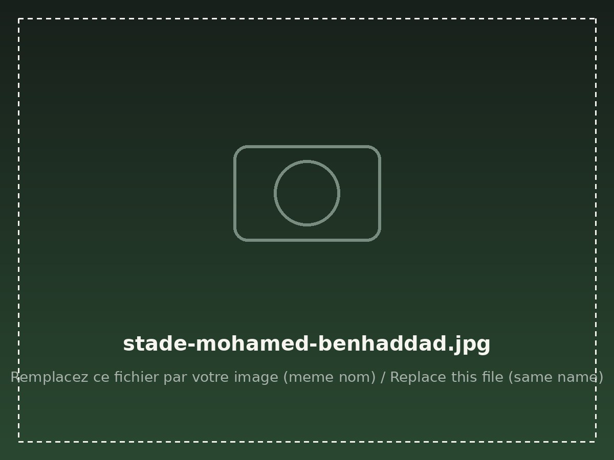 Photographie du stade Benhaddad .